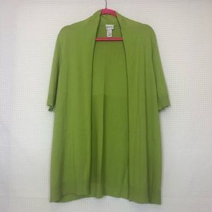 Chico’s Short Sleeved Cardigan. Size 2